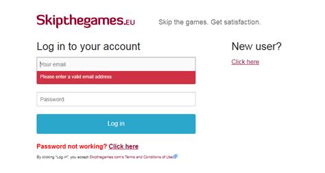 skipthegmes|Log in to your Skipthegames.com account